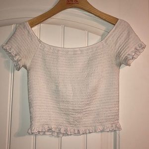 tillys smocked crop top